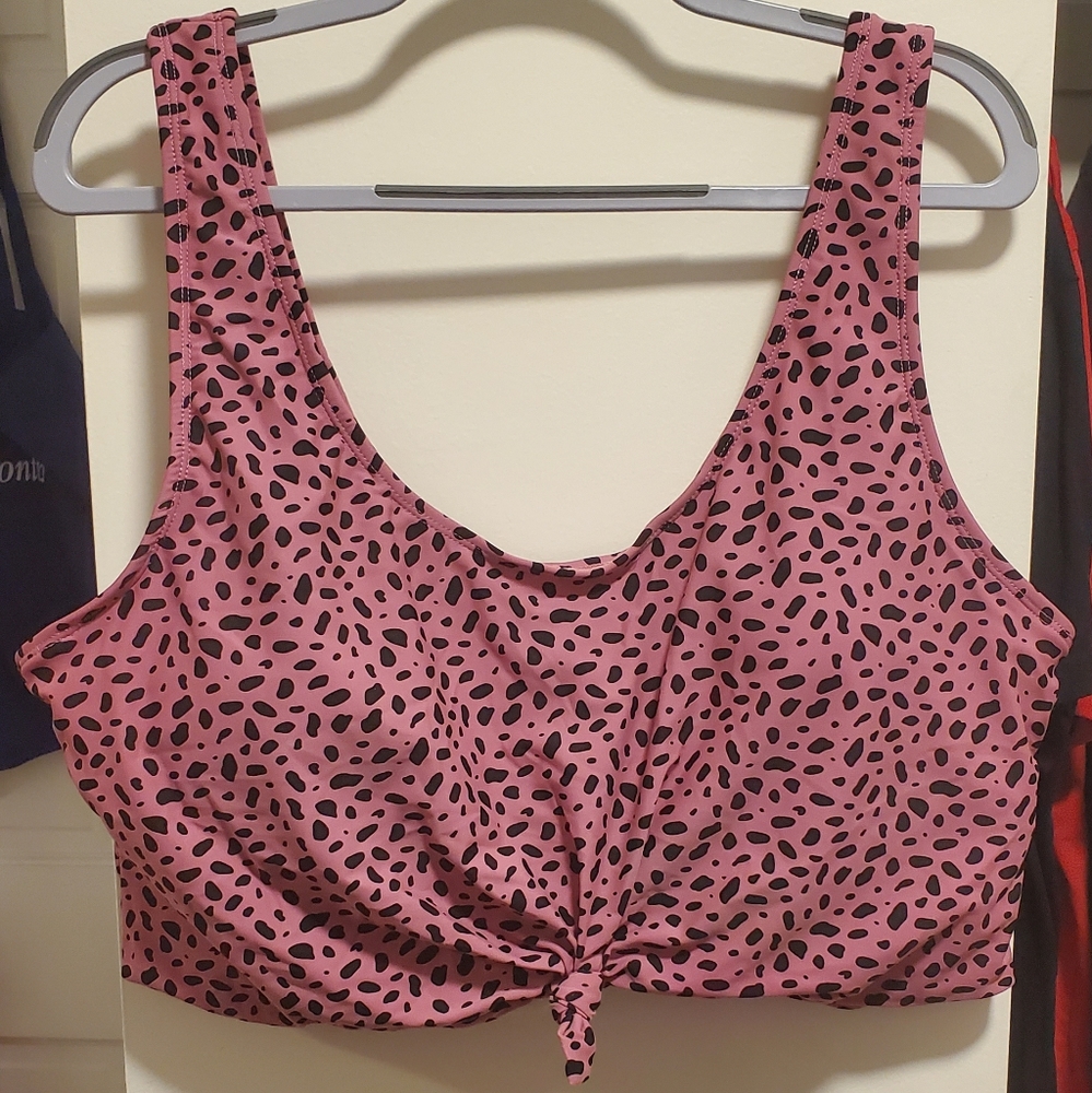 NWOT Coral Reef Swim Traveler Top - Pink Animal Print - XXXL - Picture 3 of 4